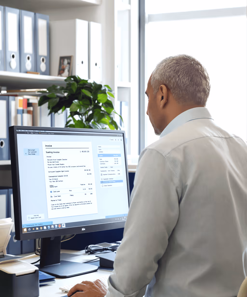 DataFlow Document Store: scanned paperwork linked to accounts and documents.