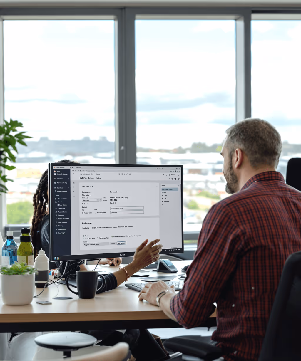 A staged DataFlow implementation run by a dedicated project manager.