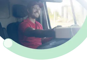 DataFlow team member working with a customer on their accounts.