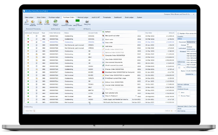 Purchase Orders